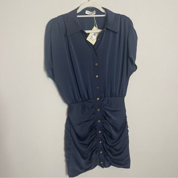 $495 NEW Ramy Brook Violet Dress-in Navy NWT - Picture 3 of 11
